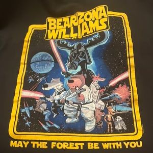 The Duck Company Bearizona Williams Az T-Shirt with forest Star Wars animals.